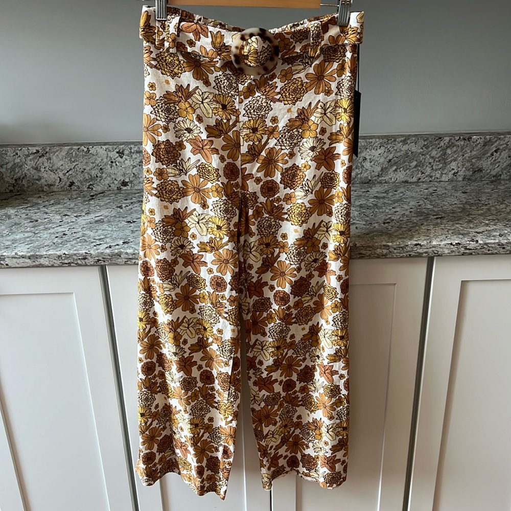 NWT Rachel Zoe Wide Leg Floral Pants